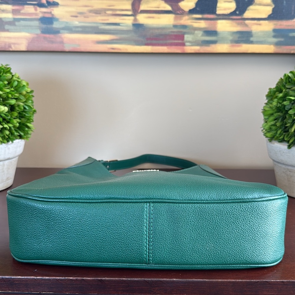 KATE SPADE ♠️ New York "Aster" 💚DEEP JADE GREEN💚LEATHER SHOULDER BAG 🌟EUC🌟 - Picture 11 of 17